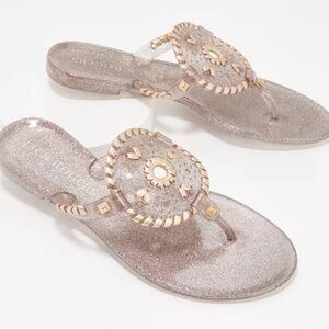 Jack Rogers Sparkle Georgica Jelly Sandal in Multi-Color/Glitter